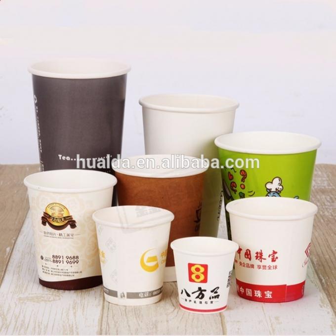 Tazza eliminabile della carta patinata del PE di doppio strato che forma macchina