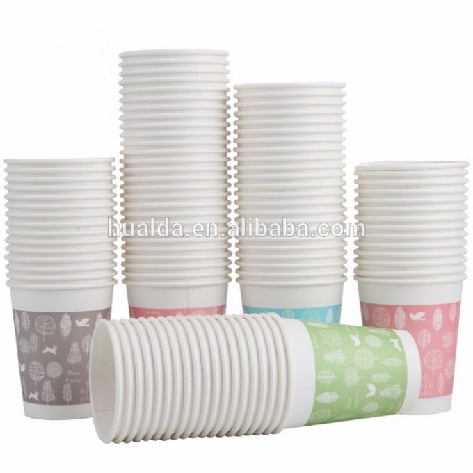 Tazza eliminabile della carta patinata del PE di doppio strato che forma macchina