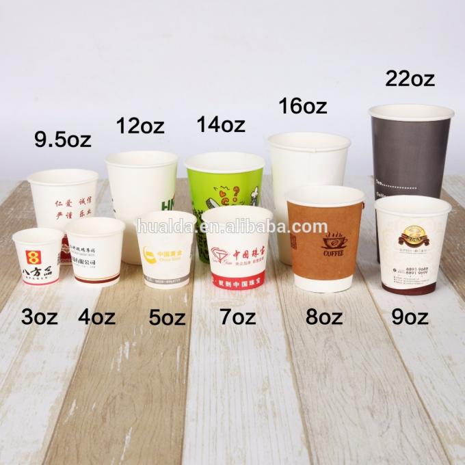 Tazza eliminabile della carta patinata del PE di doppio strato che forma macchina
