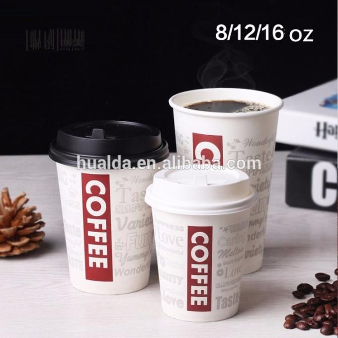 Tazza di carta eliminabile dell'acqua della stampa su ordinazione di logo per l'hotel