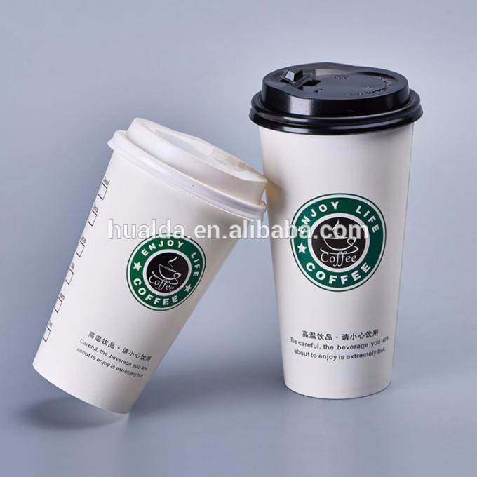 Tazza di carta eliminabile dell'acqua della stampa su ordinazione di logo per l'hotel