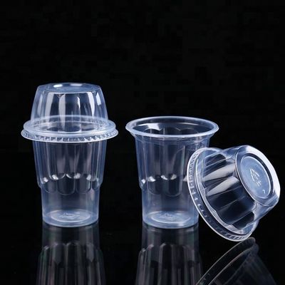 10oz ecologici economici rimuovono la tazza di plastica dell'ANIMALE DOMESTICO per il gelato con il coperchio fornitore