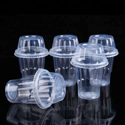 10oz ecologici economici rimuovono la tazza di plastica dell'ANIMALE DOMESTICO per il gelato con il coperchio fornitore